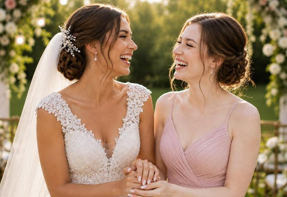 Bridal and Bridesmaid Nails: Should They Match or Coordinate? – GlossyMuse press-on nails