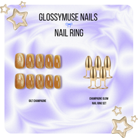 Nails & Nail Ring Bundle: Golden Cat Eye