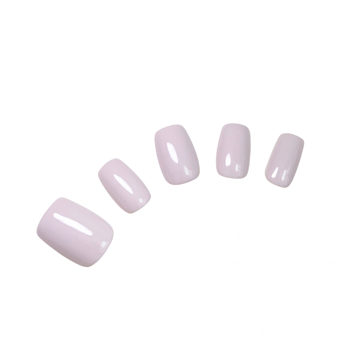 Lilac Short Square purple lavender press on nails