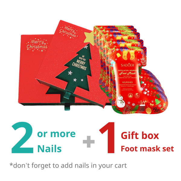 Gift Box: Foot Mask Set (Must add 2 Nails to your cart)