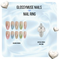 Nails & Nail Ring Bundle: Colored French