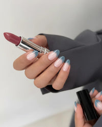 Cool Calm | Aqua Whisper Almond Medium Press on nail