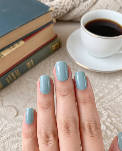 Everyday Sage | Solid Sage Green Medium Squoval Press On Nails