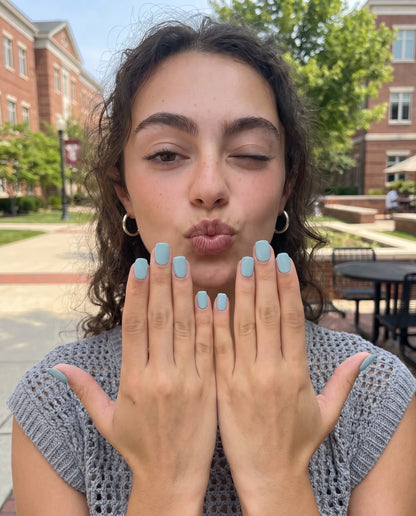 Everyday Sage | Solid Sage Green Medium Squoval Press On Nails