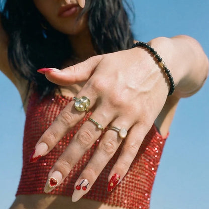 Festival Heartstrings nail ring set detail view 4 | GlossyMuse