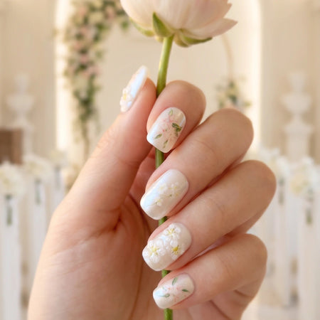Graceful | Grace in Bloom Square Short Press on nail