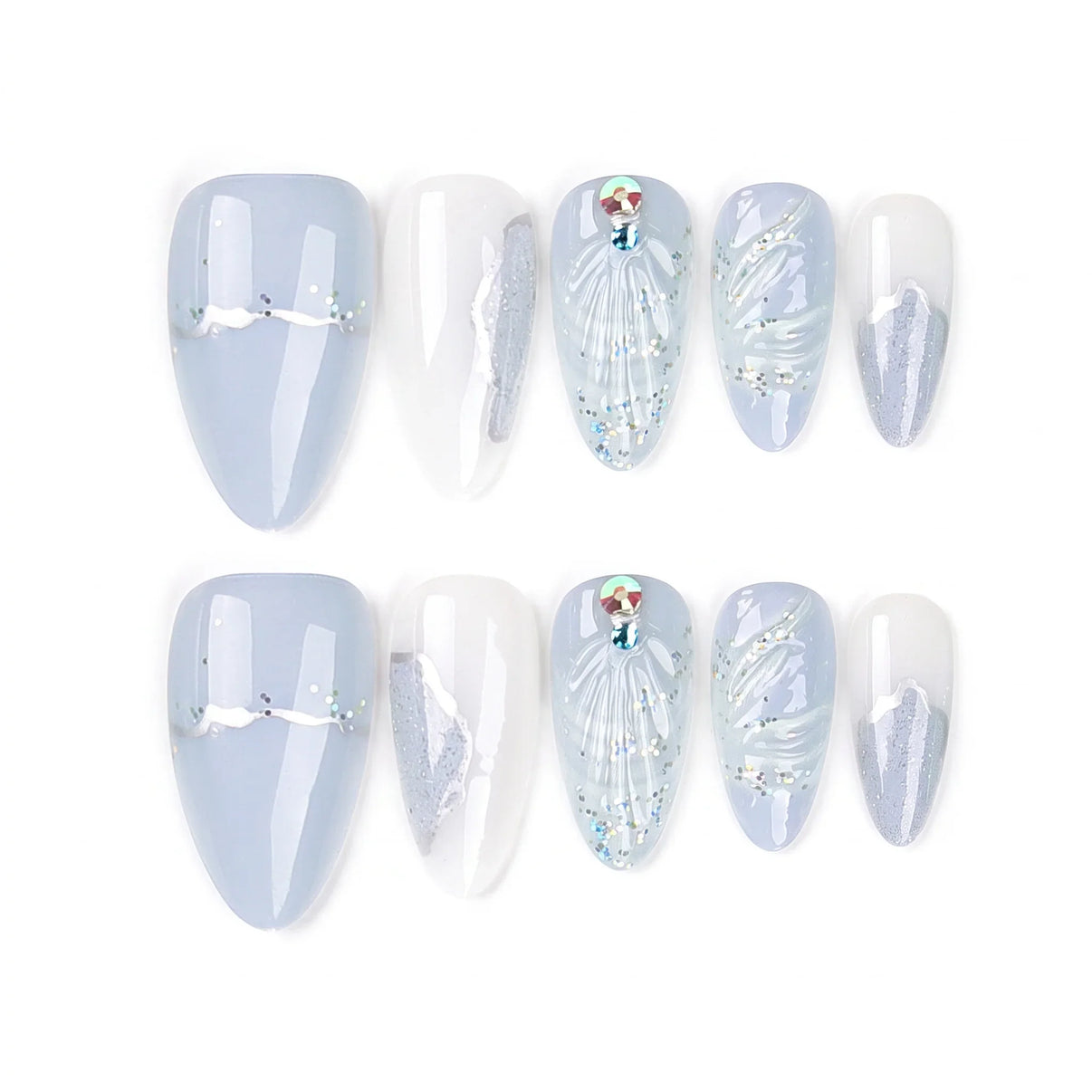 Seashell Blush Press On Nails - View 1