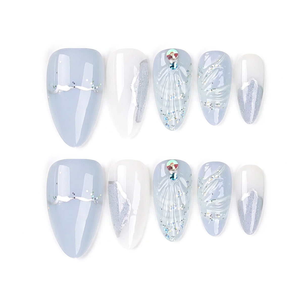 Seashell Blush Press On Nails - View 1