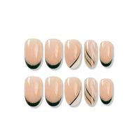 Evergreen Luxe | Emerald French Medium Almond Press On Nails