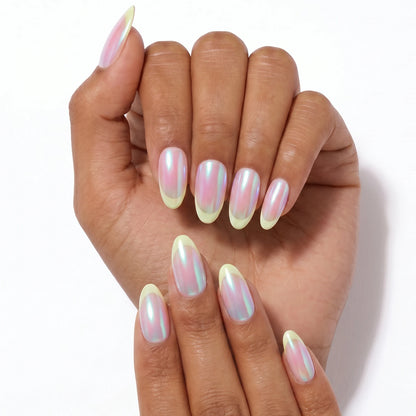 Minimalist Muse | Pastel Shine Almond Medium Press on nail