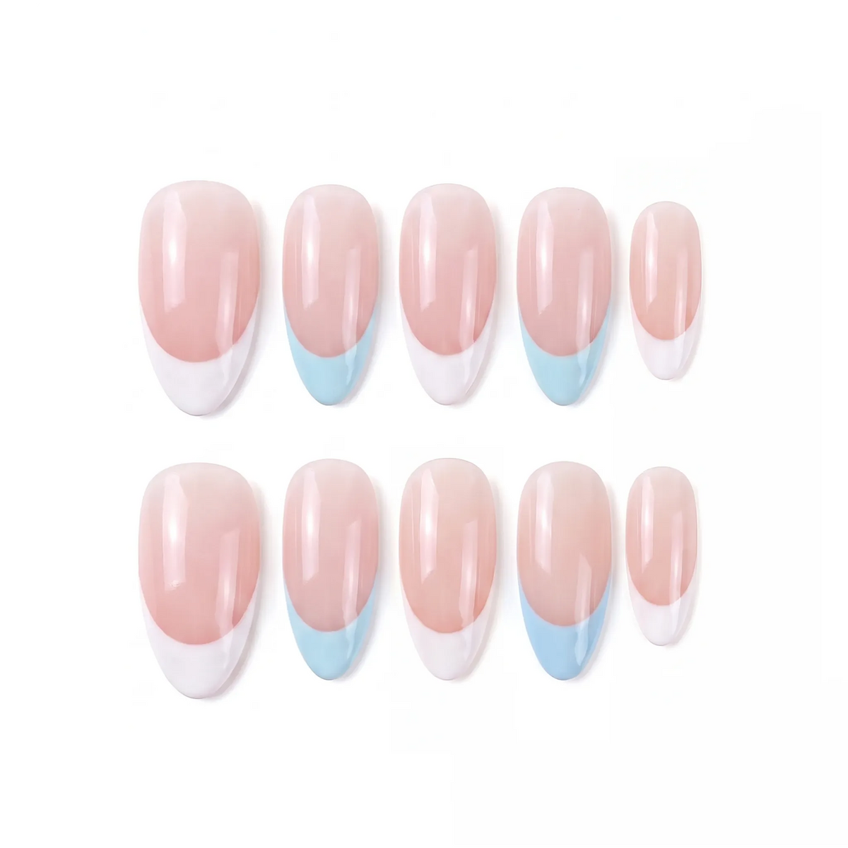 Coastal SeaGlass Press On Nails