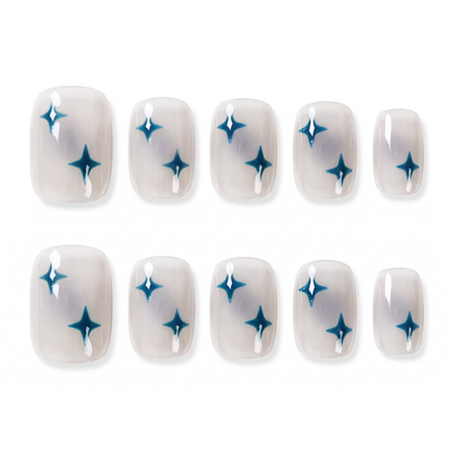 Effortless Everyday | Soft Orbit Round Short Press on nail