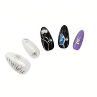 Shimmery White & Purple Star